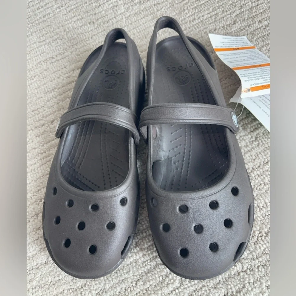 CROCS Brown Flats - Picture 2 of 6